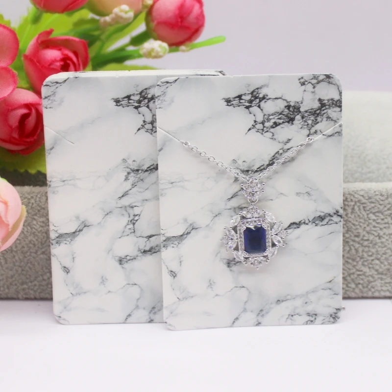 50 Pieces/Lot Necklace Card 5x7cm/5x5cm/Abstract Painting Paper Card Jewelry Packaging Card