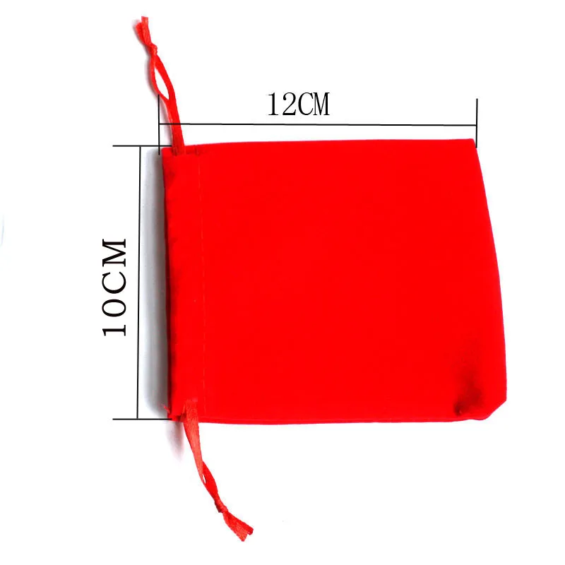 7x9/10x12cm 5pcs/lot Velvet Drawstring Bags Jewelry Packaging Pouches For Candy Earrings Beads Christmas Wedding Party Gift Bag