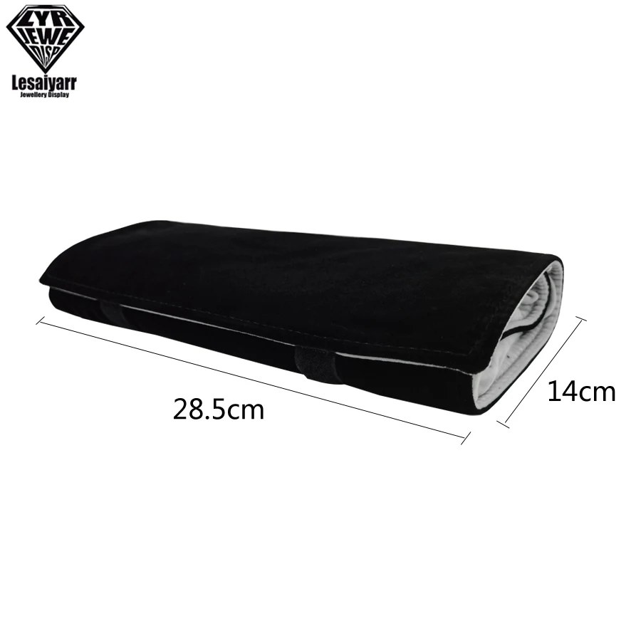 Jewelry Roll Jewellery Storage Bag Portable Velvet Pouch Ring Earring Necklace Storage Holder Set Jewelry Organize Bags