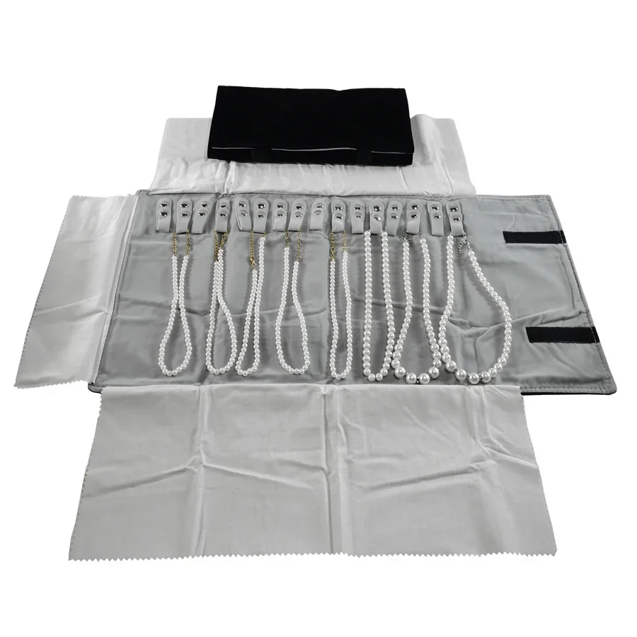 Jewelry Roll Jewellery Storage Bag Portable Velvet Pouch Ring Earring Necklace Storage Holder Set Jewelry Organize Bags