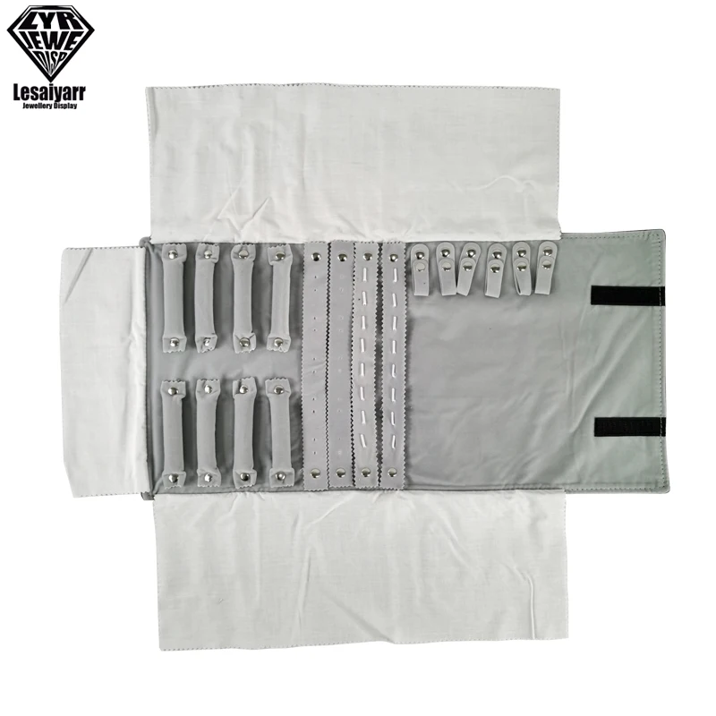 Jewelry Roll Jewellery Storage Bag Portable Velvet Pouch Ring Earring Necklace Storage Holder Set Jewelry Organize Bags