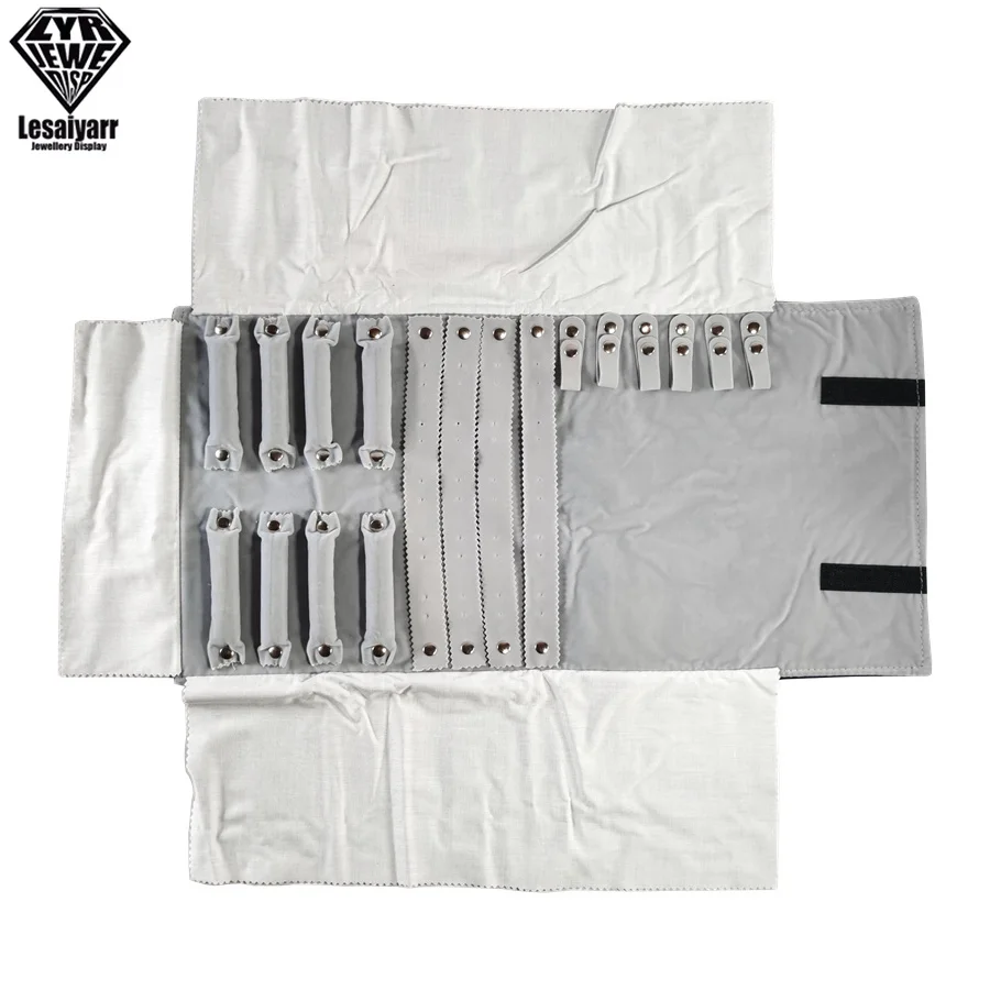 Jewelry Roll Jewellery Storage Bag Portable Velvet Pouch Ring Earring Necklace Storage Holder Set Jewelry Organize Bags