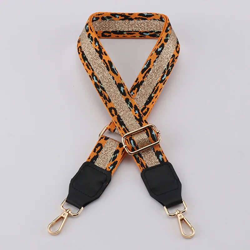Leopard Bag Straps Women Handbag Belt Shoulder Crossbody Bag Strap Replacement Adjustable Strap Bag Part Accessory Belt For Bags