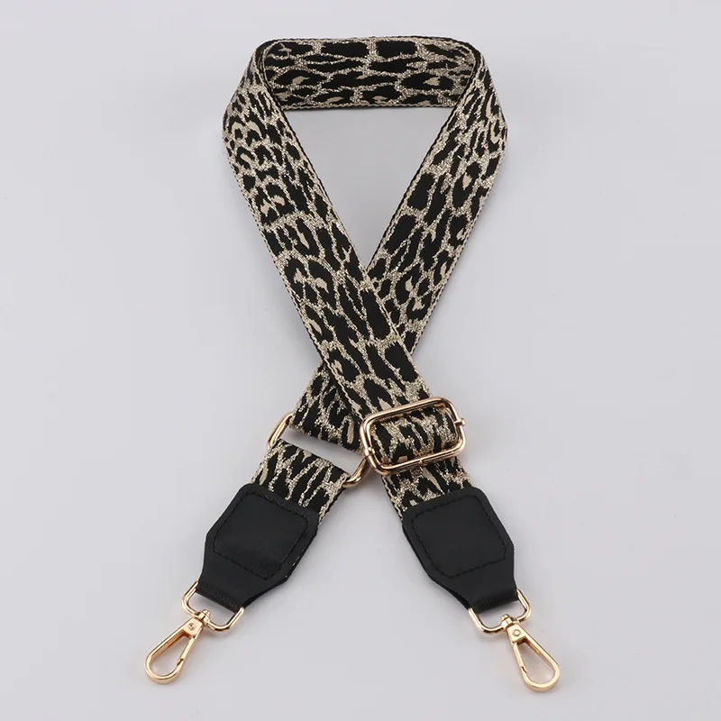 Leopard Bag Straps Women Handbag Belt Shoulder Crossbody Bag Strap Replacement Adjustable Strap Bag Part Accessory Belt For Bags