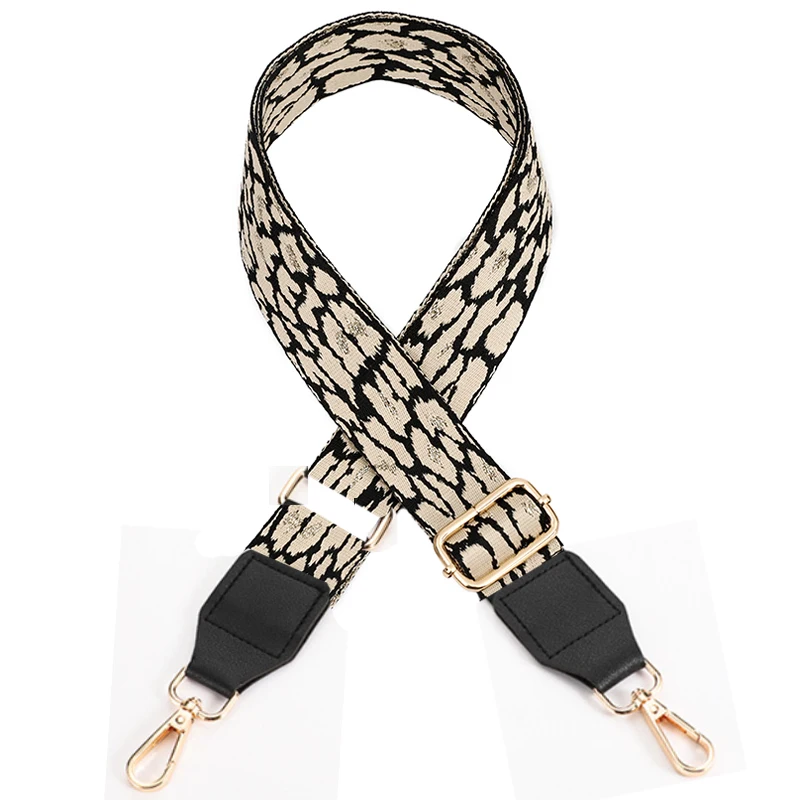 Leopard Bag Straps Women Handbag Belt Shoulder Crossbody Bag Strap Replacement Adjustable Strap Bag Part Accessory Belt For Bags