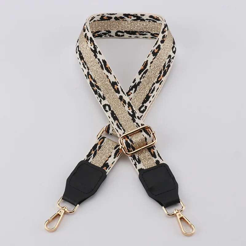 Leopard Bag Straps Women Handbag Belt Shoulder Crossbody Bag Strap Replacement Adjustable Strap Bag Part Accessory Belt For Bags
