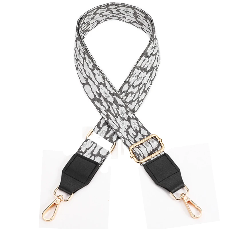 Leopard Bag Straps Women Handbag Belt Shoulder Crossbody Bag Strap Replacement Adjustable Strap Bag Part Accessory Belt For Bags