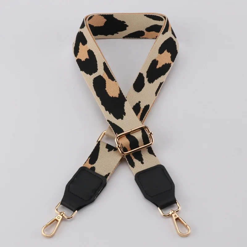 Leopard Bag Straps Women Handbag Belt Shoulder Crossbody Bag Strap Replacement Adjustable Strap Bag Part Accessory Belt For Bags