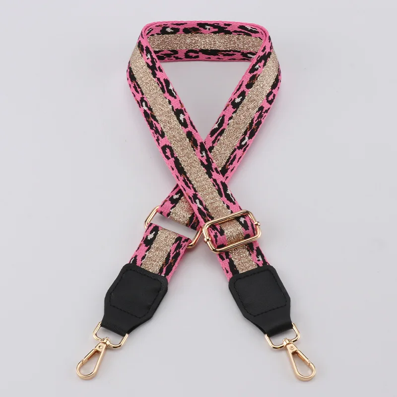 Leopard Bag Straps Women Handbag Belt Shoulder Crossbody Bag Strap Replacement Adjustable Strap Bag Part Accessory Belt For Bags