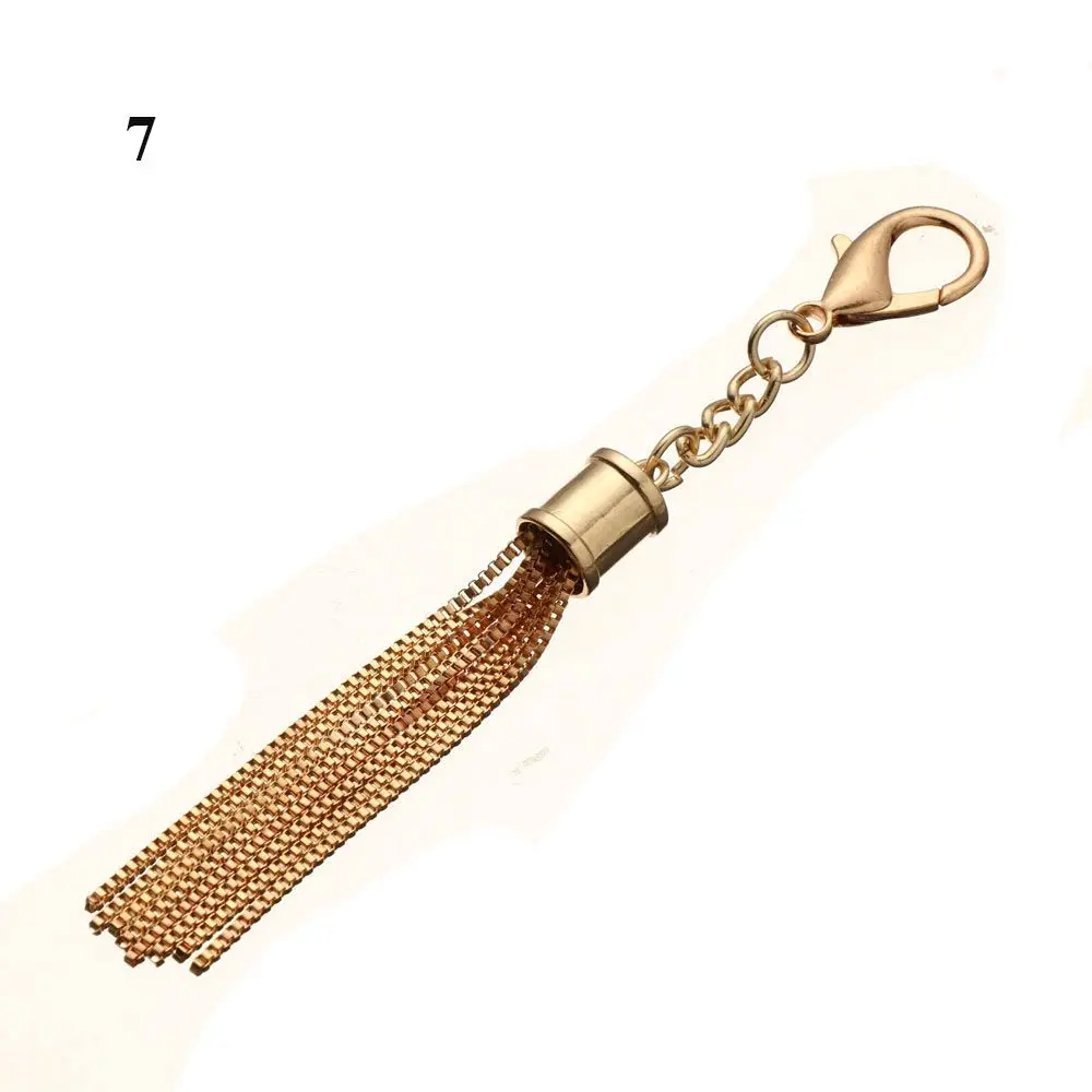 Fashion Metal Decoration Buckle Tassel Pendant Keychain for Handbag Bag Purse Hardware Accessories DIY Crafts Decor Tassel