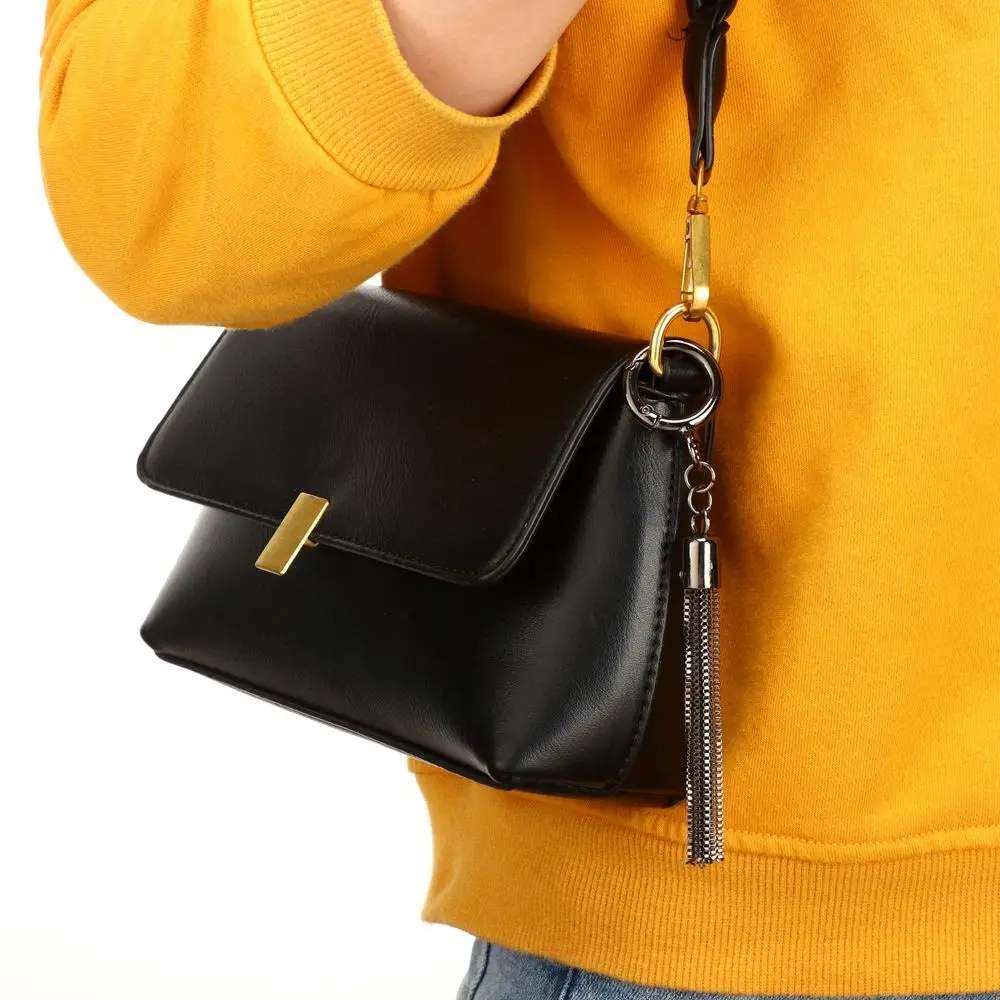 Fashion Metal Decoration Buckle Tassel Pendant Keychain for Handbag Bag Purse Hardware Accessories DIY Crafts Decor Tassel