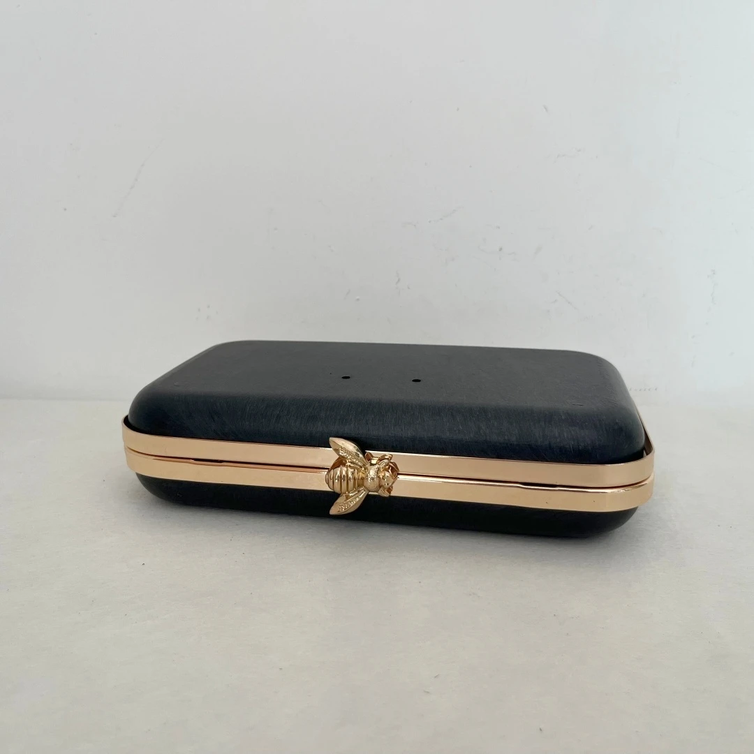 Box Clutch Purse Bee Head Wedding Bag Box Purse Frame Clutch Hardware Parts Evening Bag Frame With Clasp Bag Making Kits