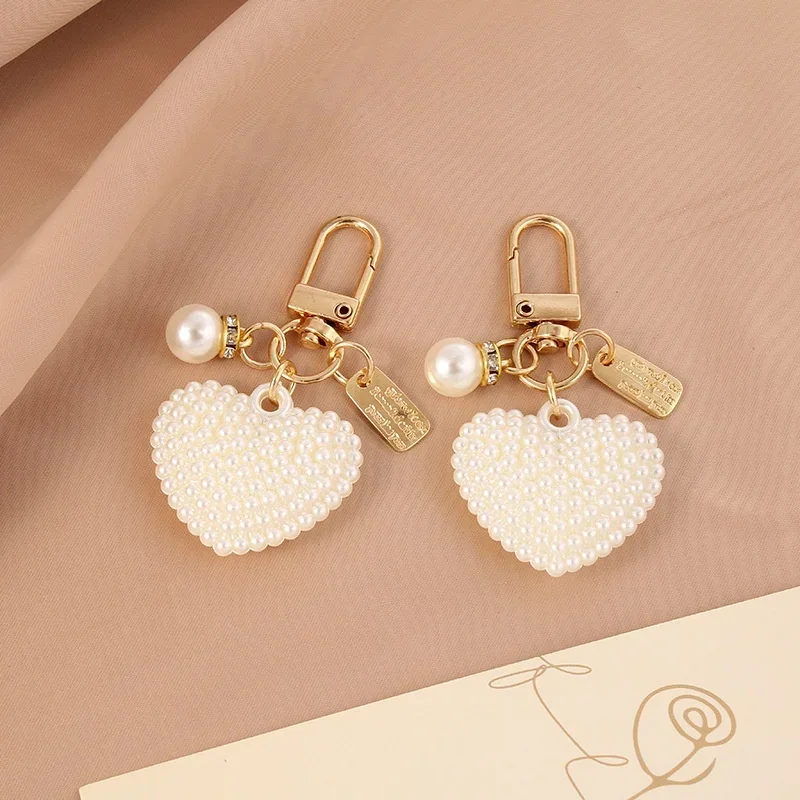 Elegant Pearl Keychain,Pearl,Keychain,Pendant,DIY,Car Keys,Accessories for Women, Stylish Gift