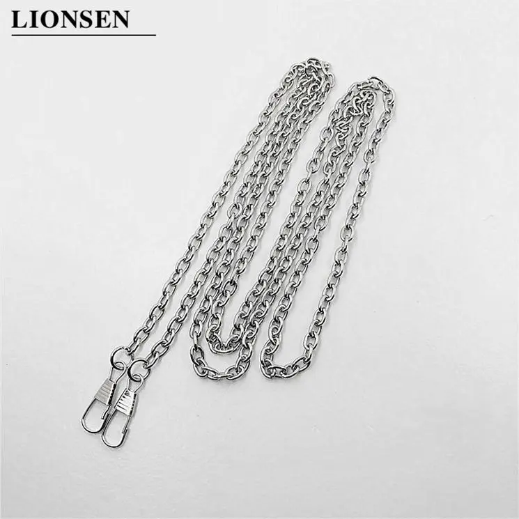 20pcs O Type 40/60/120cm Metal Bags Chain Purse Buckles Women Shoulder strap for bags replace Crossbody chain Bag Accessories