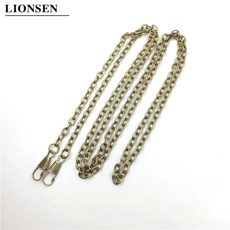 20pcs O Type 40/60/120cm Metal Bags Chain Purse Buckles Women Shoulder strap for bags replace Crossbody chain Bag Accessories