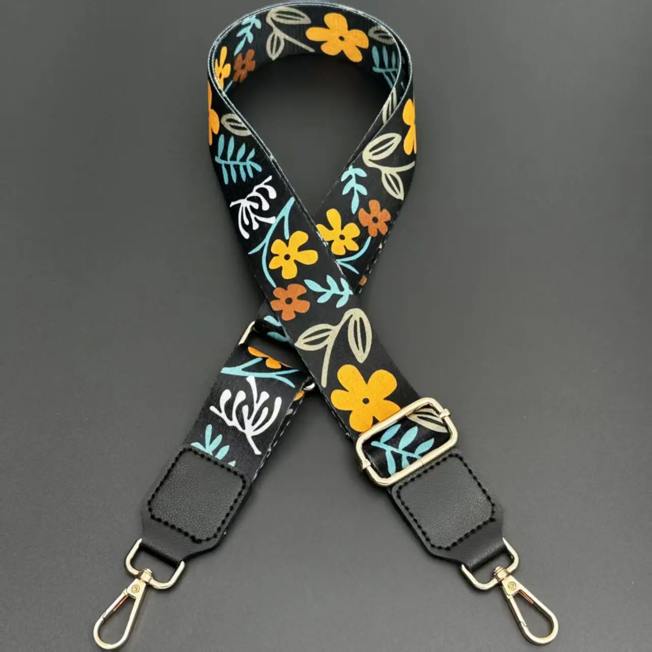 Wide Adjustable Bag Strap Replacement Crossbody Purse Straps Ethnic Print Woven Handbag Shoulder Strap For DIY Messenger Bag Acc