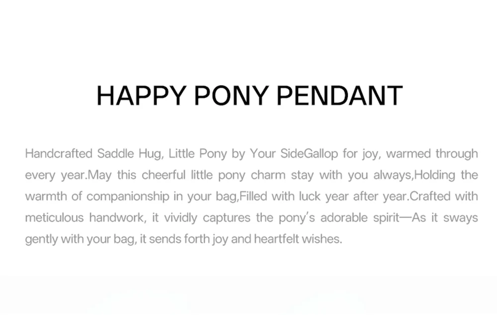 LA FESTIN Original Bag Pendant 2026 New Mini Horse Keychain Pony Pendant Small Decoration New Year Gift