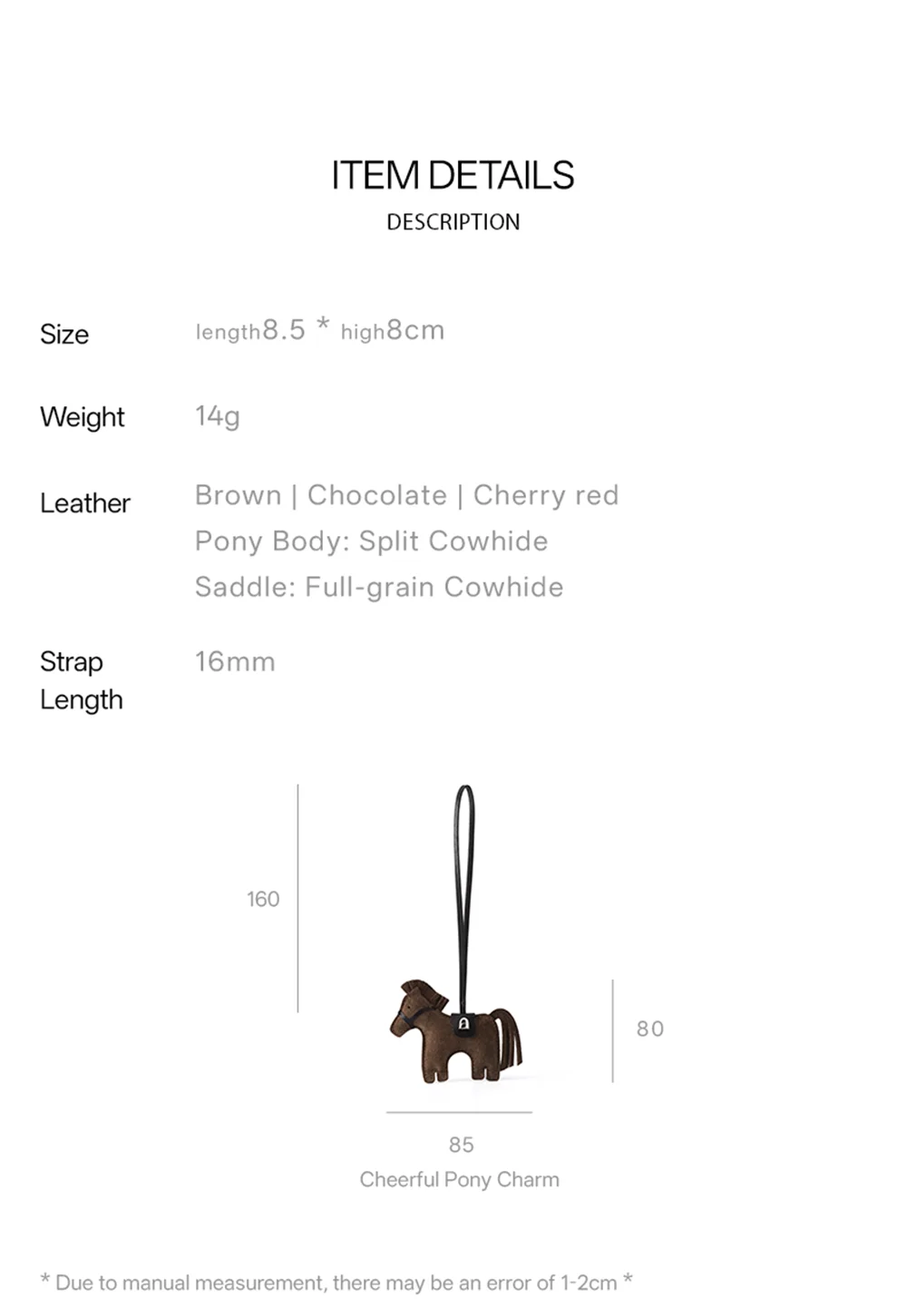 LA FESTIN Original Bag Pendant 2026 New Mini Horse Keychain Pony Pendant Small Decoration New Year Gift