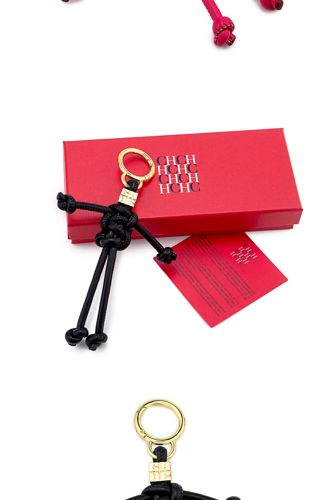 CH Women's Fashion Human Shape Knot Keychain Bag Charm Purse Pendant with Gold Hardware Gift Box Packaging 2026 New Accessories
