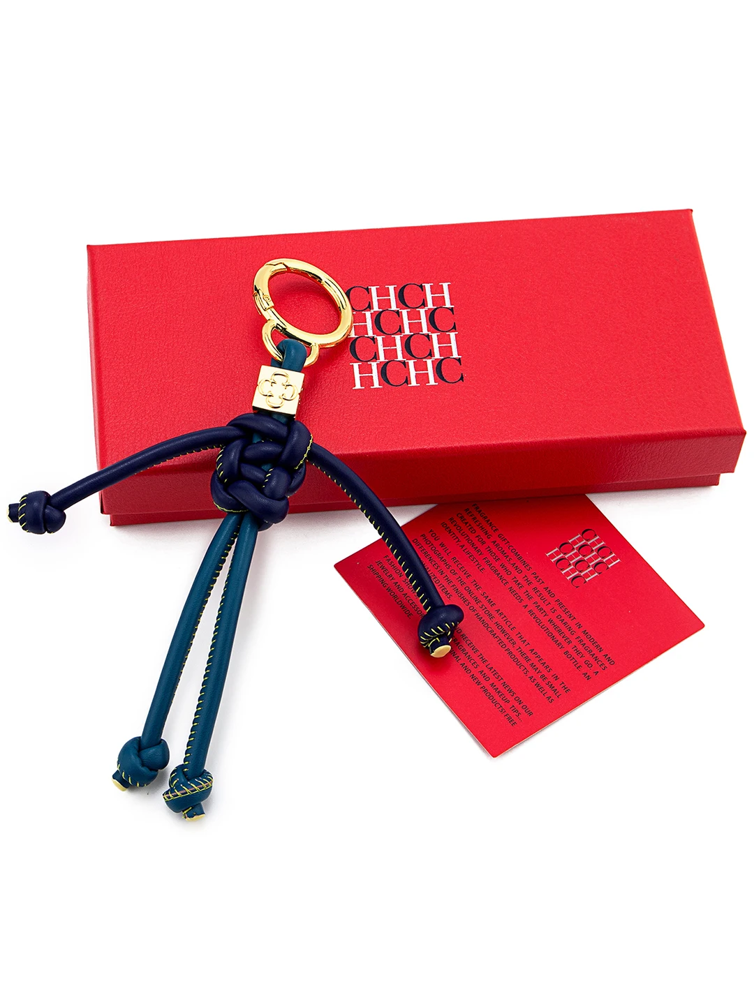 CH Women's Fashion Human Shape Knot Keychain Bag Charm Purse Pendant with Gold Hardware Gift Box Packaging 2026 New Accessories