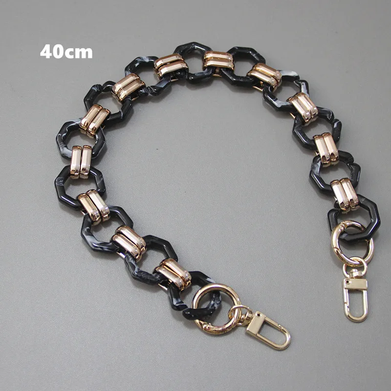 New Fashion Woman Brand Handbag Accessory Chain Detachable Replacement Shoulder Strap Women DIY Shoulder Clutch Resin Chains