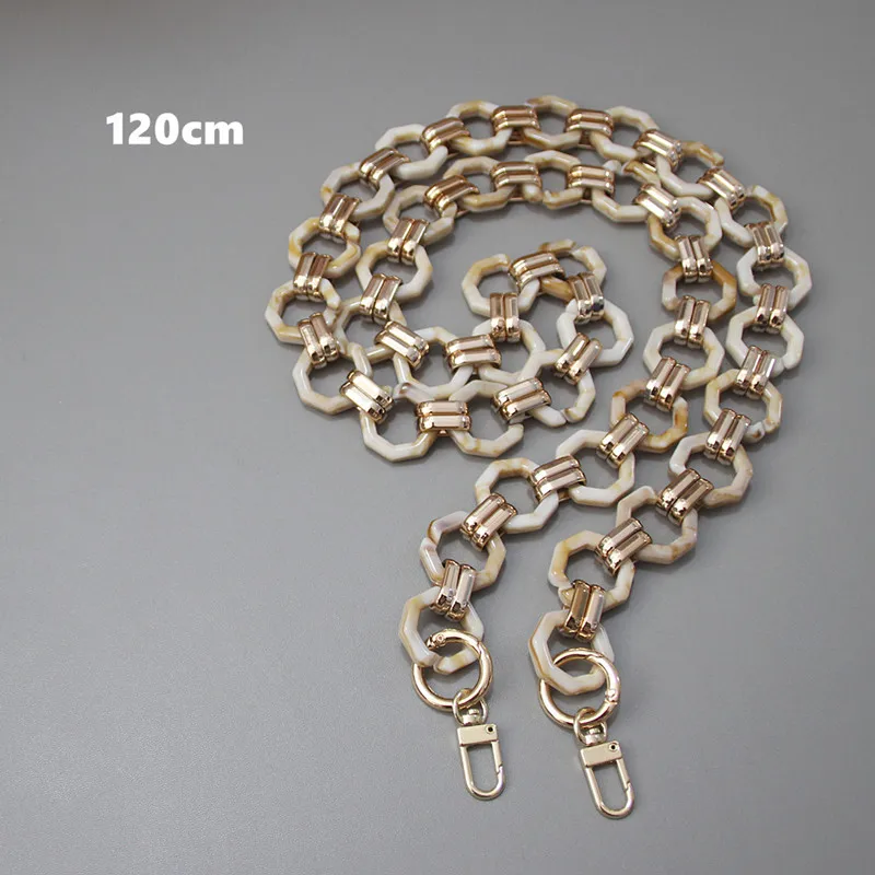 New Fashion Woman Brand Handbag Accessory Chain Detachable Replacement Shoulder Strap Women DIY Shoulder Clutch Resin Chains
