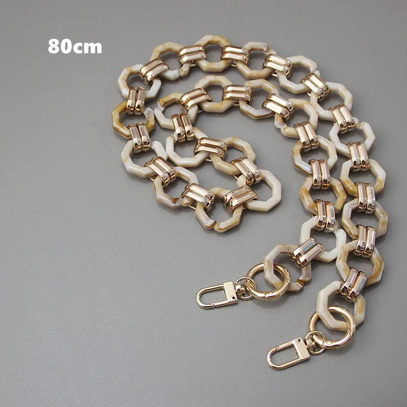 New Fashion Woman Brand Handbag Accessory Chain Detachable Replacement Shoulder Strap Women DIY Shoulder Clutch Resin Chains