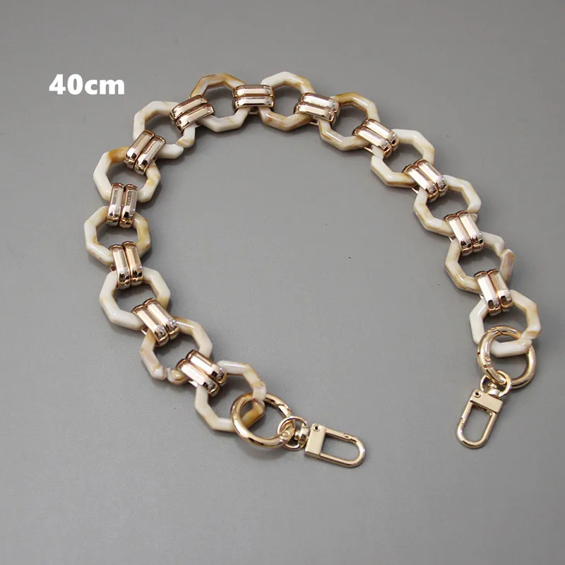 New Fashion Woman Brand Handbag Accessory Chain Detachable Replacement Shoulder Strap Women DIY Shoulder Clutch Resin Chains
