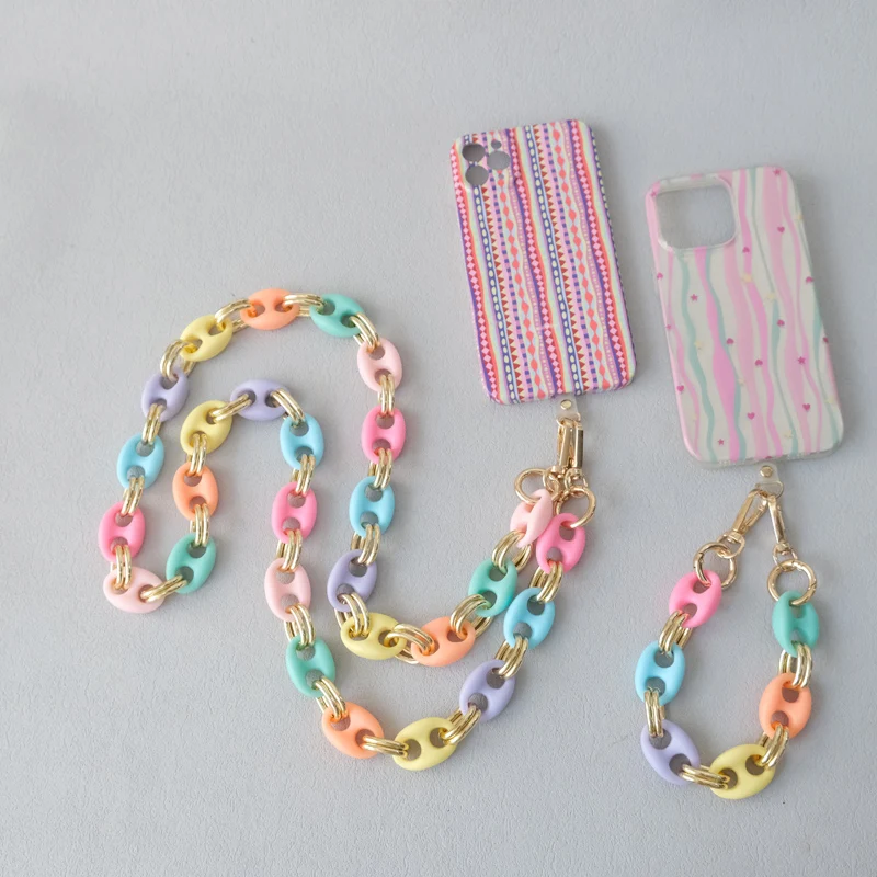 New Fashion Woman Bag Accessory Detachable Candy Acrylic Chain Cute Acrylic Luxury Strap Women Elegant Bag Shoulder Handle Chain