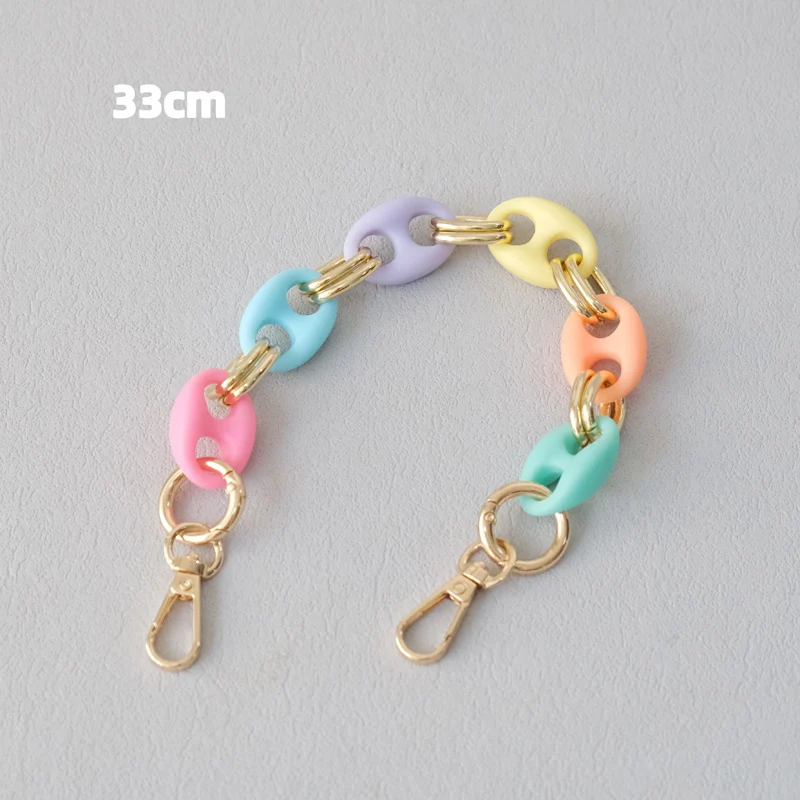 New Fashion Woman Bag Accessory Detachable Candy Acrylic Chain Cute Acrylic Luxury Strap Women Elegant Bag Shoulder Handle Chain