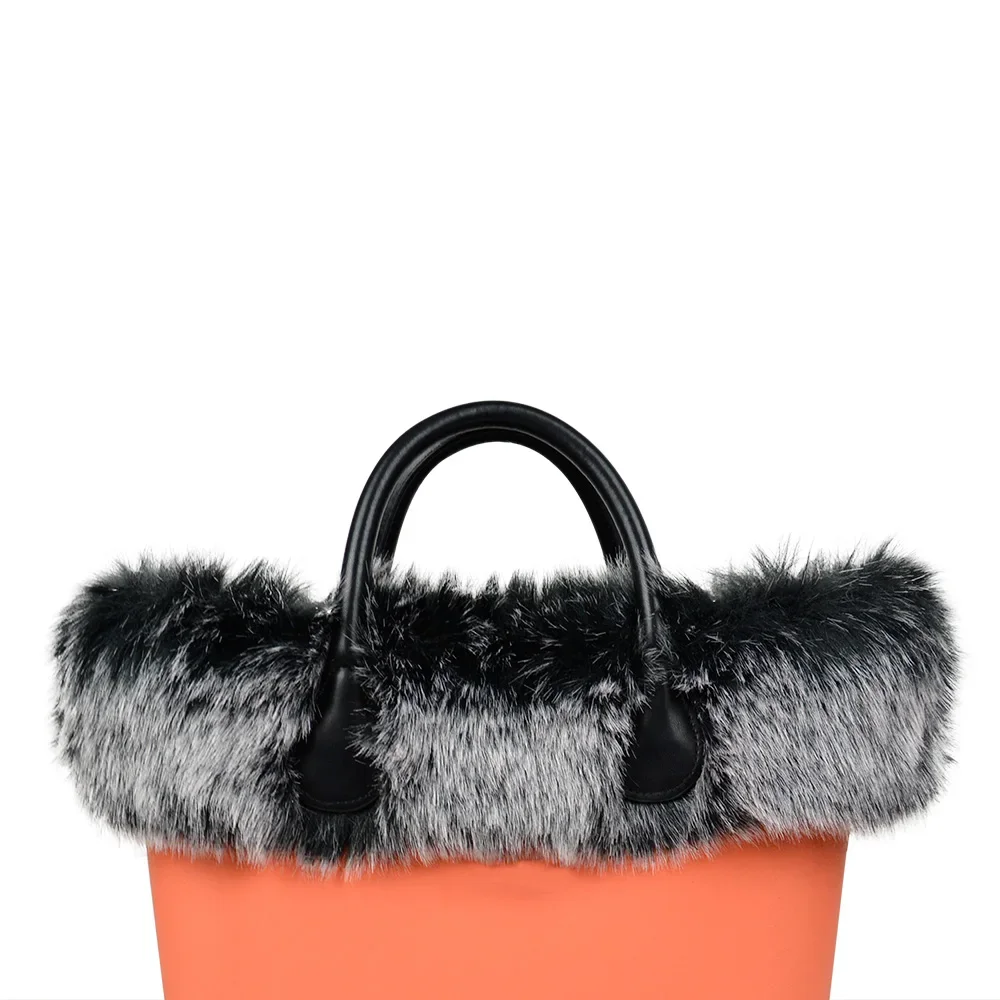 New Women Winter Autumn Faux Fox Fur Furry Trim Trims for O BAG Thermal Plush Decoration Fit for Classic Big Mini Obag