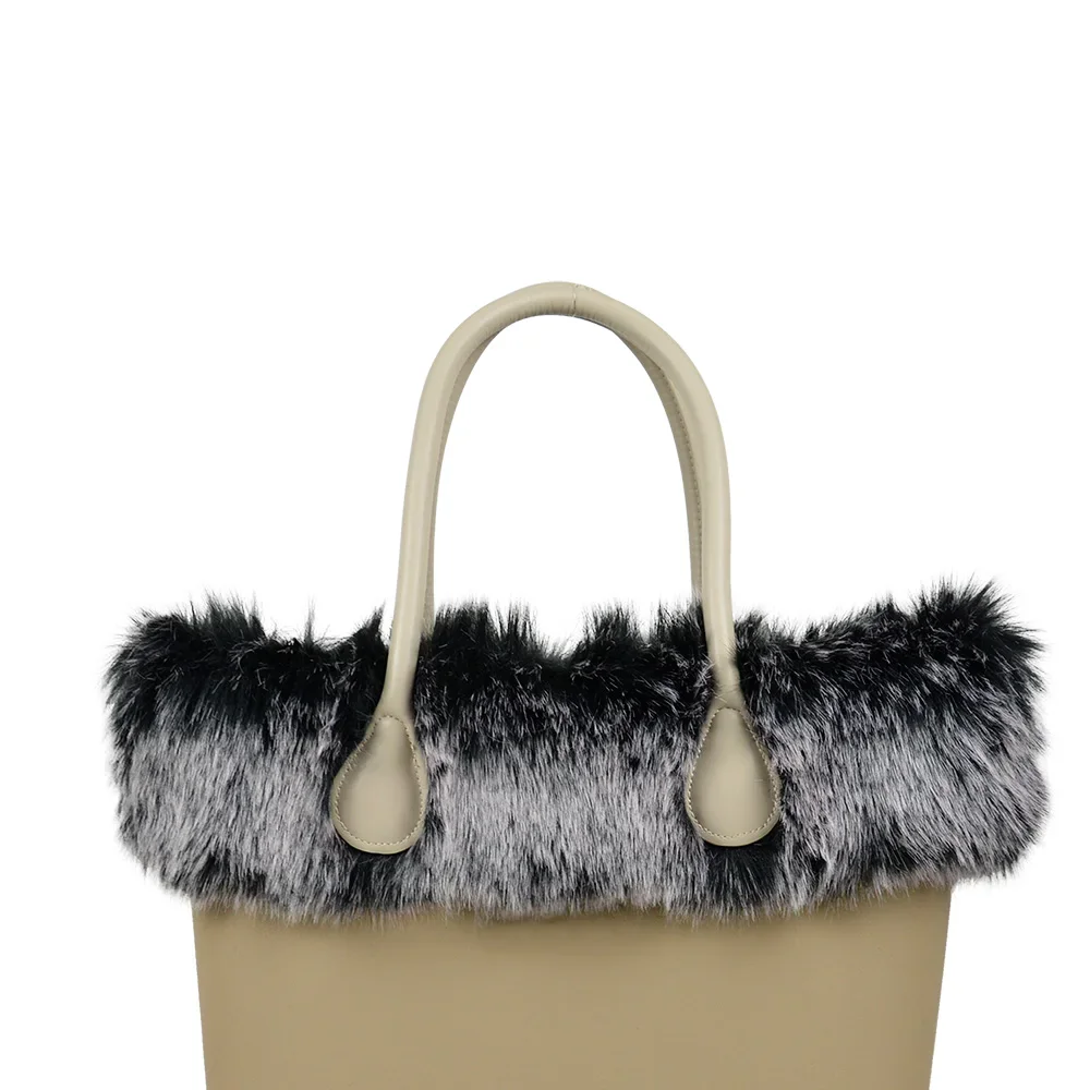 New Women Winter Autumn Faux Fox Fur Furry Trim Trims for O BAG Thermal Plush Decoration Fit for Classic Big Mini Obag