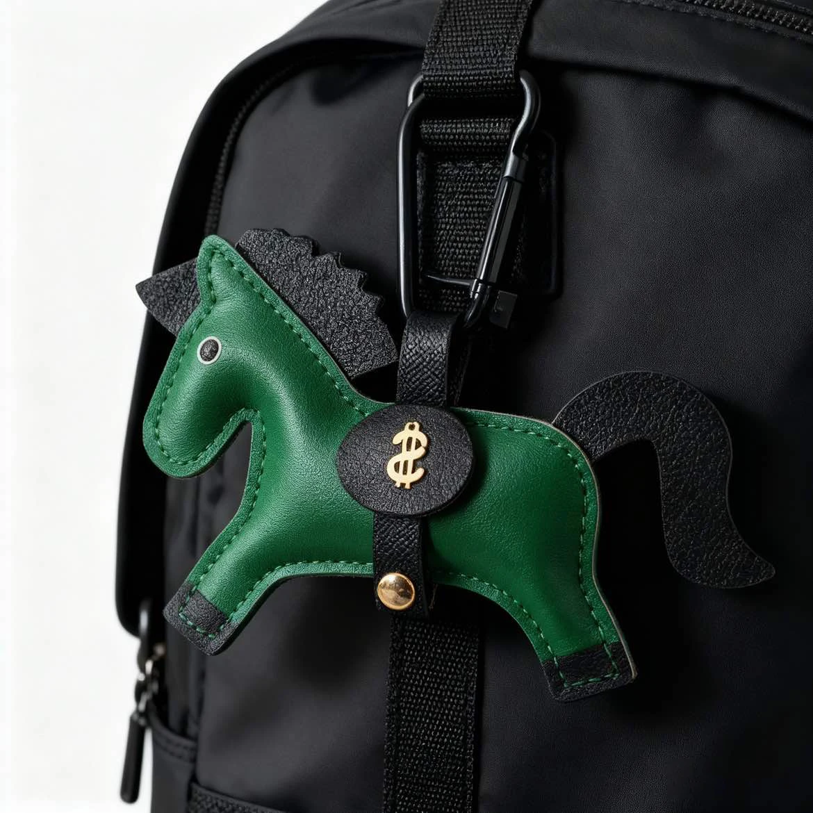 Small Horse Multi-color Pendant Leather Pendant Keychain Backpack Accessory Multicolored Creativity