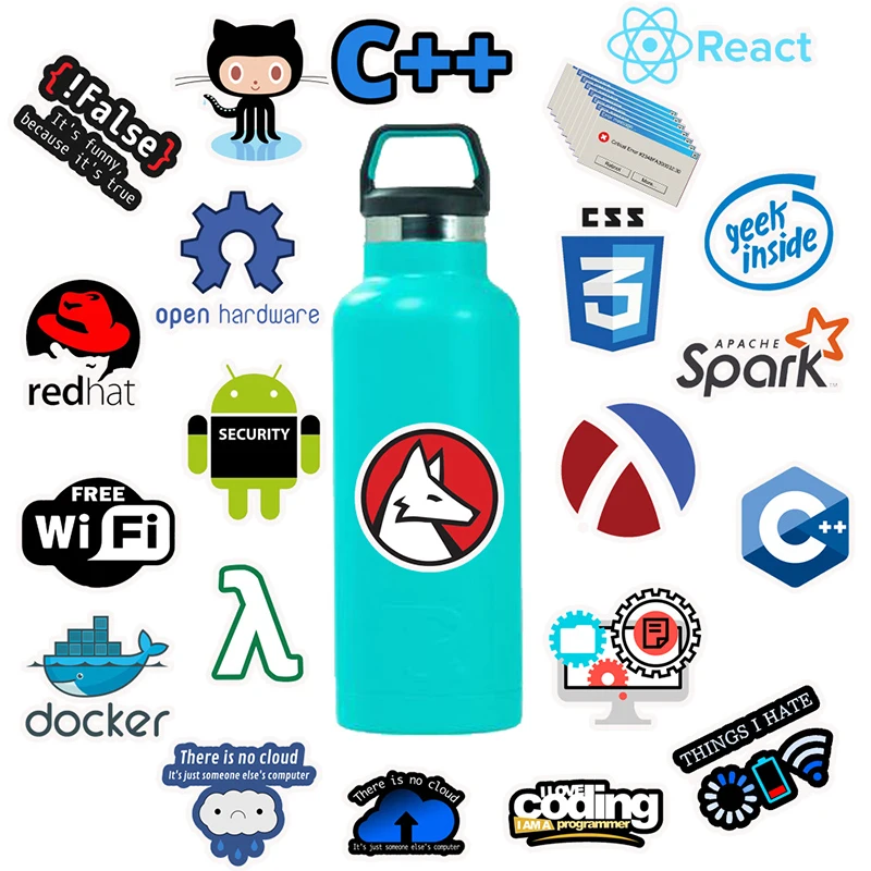 10/30/50PCS Kawaii Programming Sticker Aesthetic PVC Stationery Sketchbook Laptop Diary Scrapbook Supplies