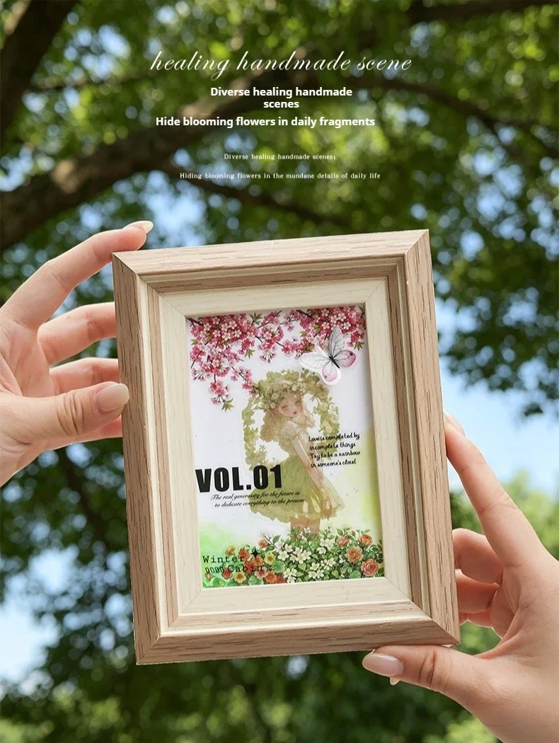 JIANWU Vintage Plant Flower Bloom Landscape Material Collage Scrapbooking PET Sticker Creative DIY Journal Stationery