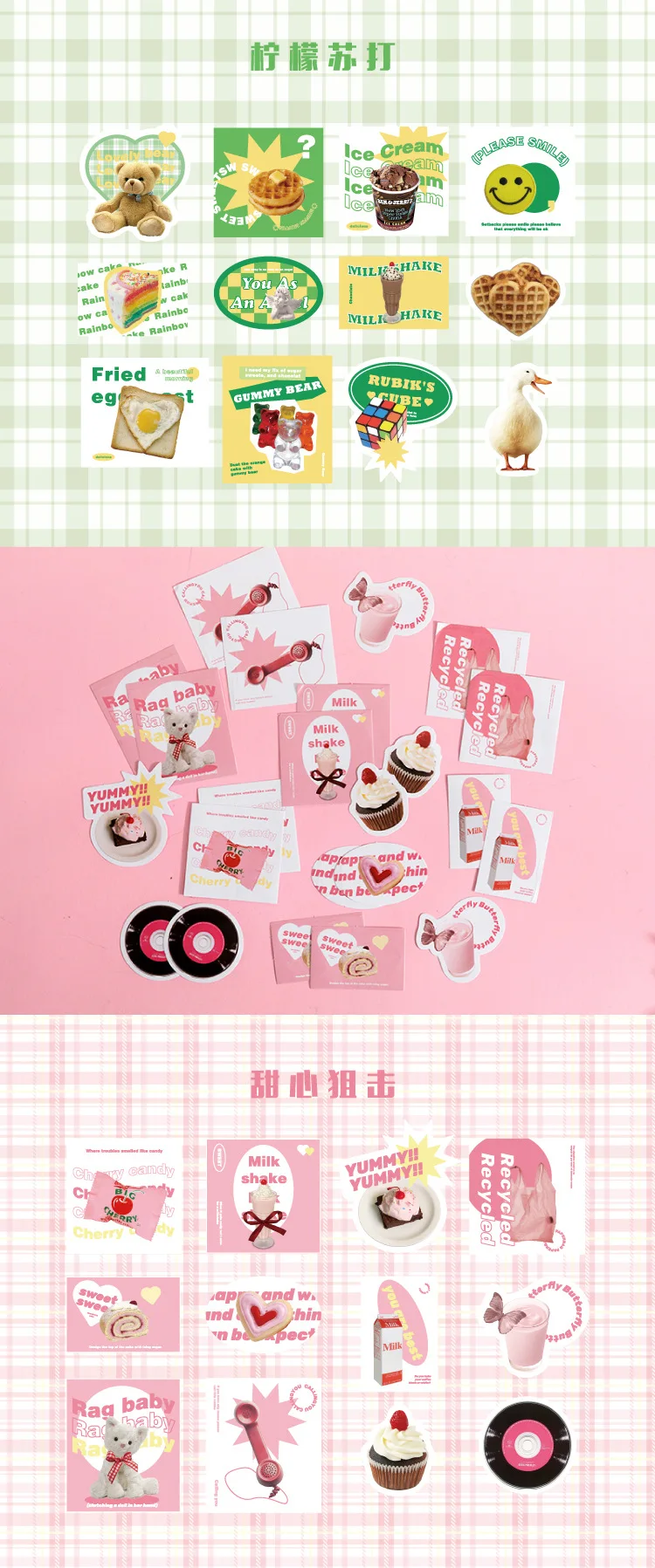 24pcs/lot Kawaii Stationery Stickers Life description series Diary Planner Stickers Scrapbooking DIY Craft Sticker