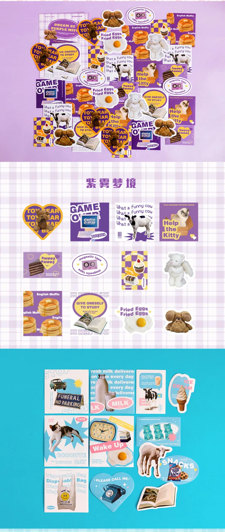 24pcs/lot Kawaii Stationery Stickers Life description series Diary Planner Stickers Scrapbooking DIY Craft Sticker