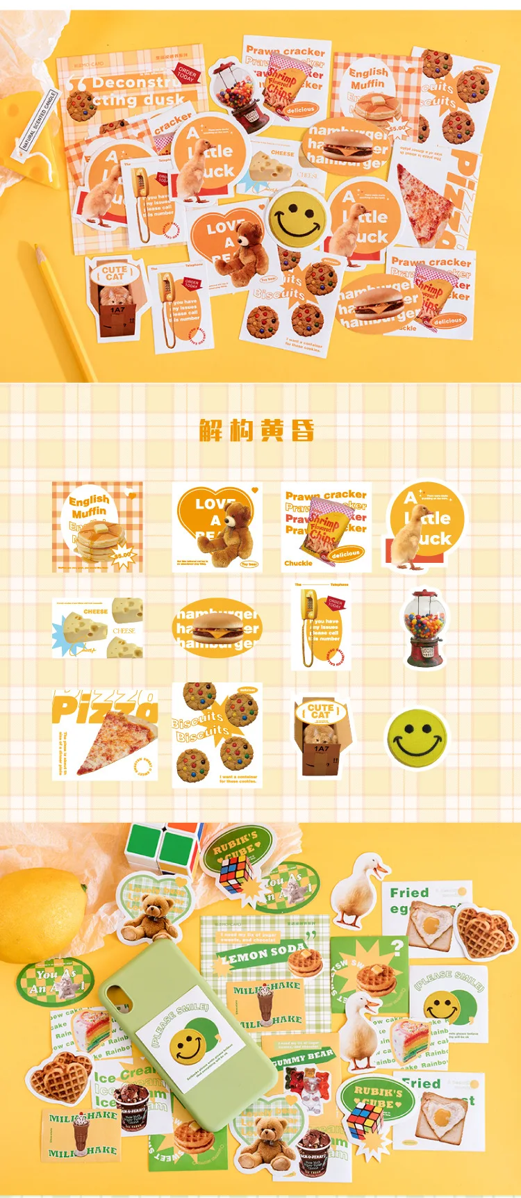 24pcs/lot Kawaii Stationery Stickers Life description series Diary Planner Stickers Scrapbooking DIY Craft Sticker