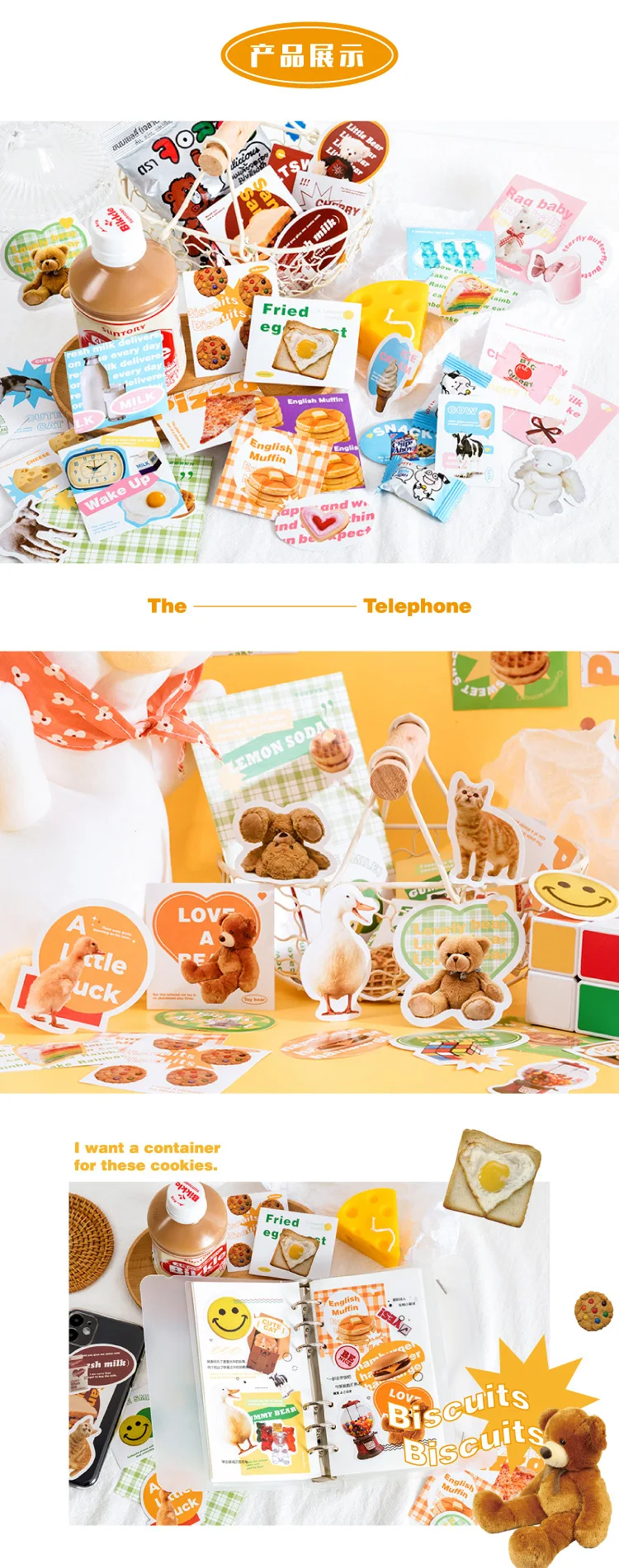 24pcs/lot Kawaii Stationery Stickers Life description series Diary Planner Stickers Scrapbooking DIY Craft Sticker