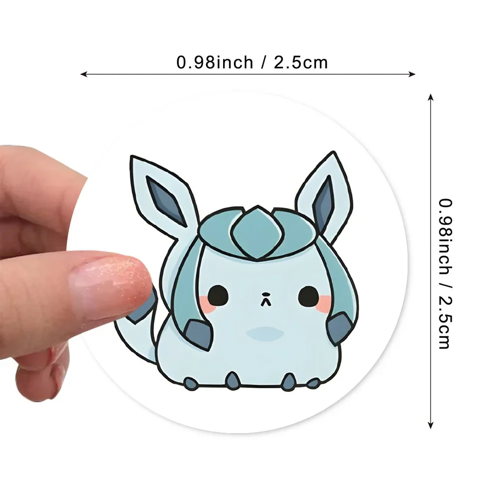 500pcs/Roll Cartoon Stickers Kawaii Anime Eevee DIY Pvc Laptop Decals Decoration Stiker Children Reward Toy Girl Gift