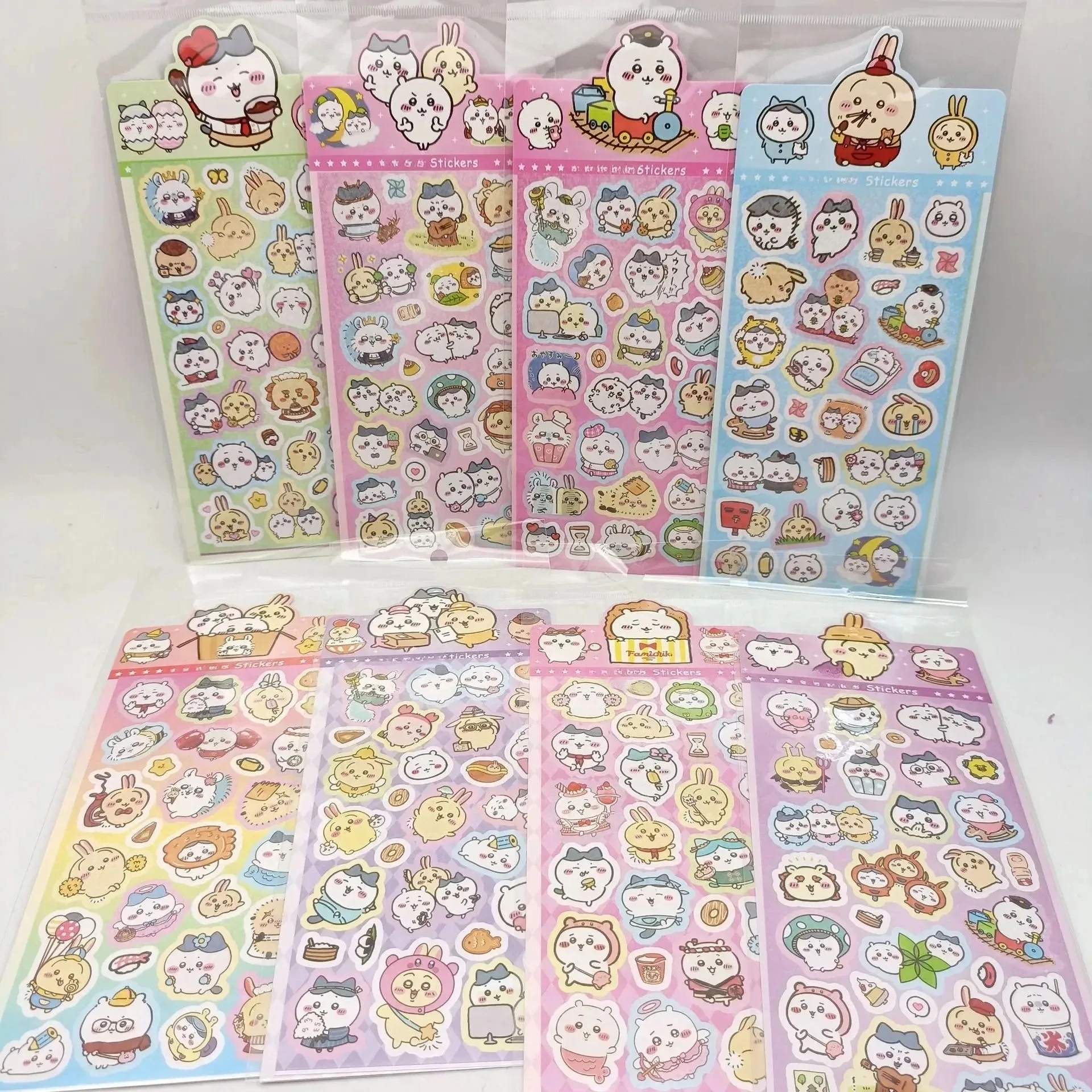 100pcs Kawaii Chiikawa Cartoon Stickers Decorative Desk Laptop Scrapbook Luggage Stationery Cute Graffiti Sticker for Kids Gift