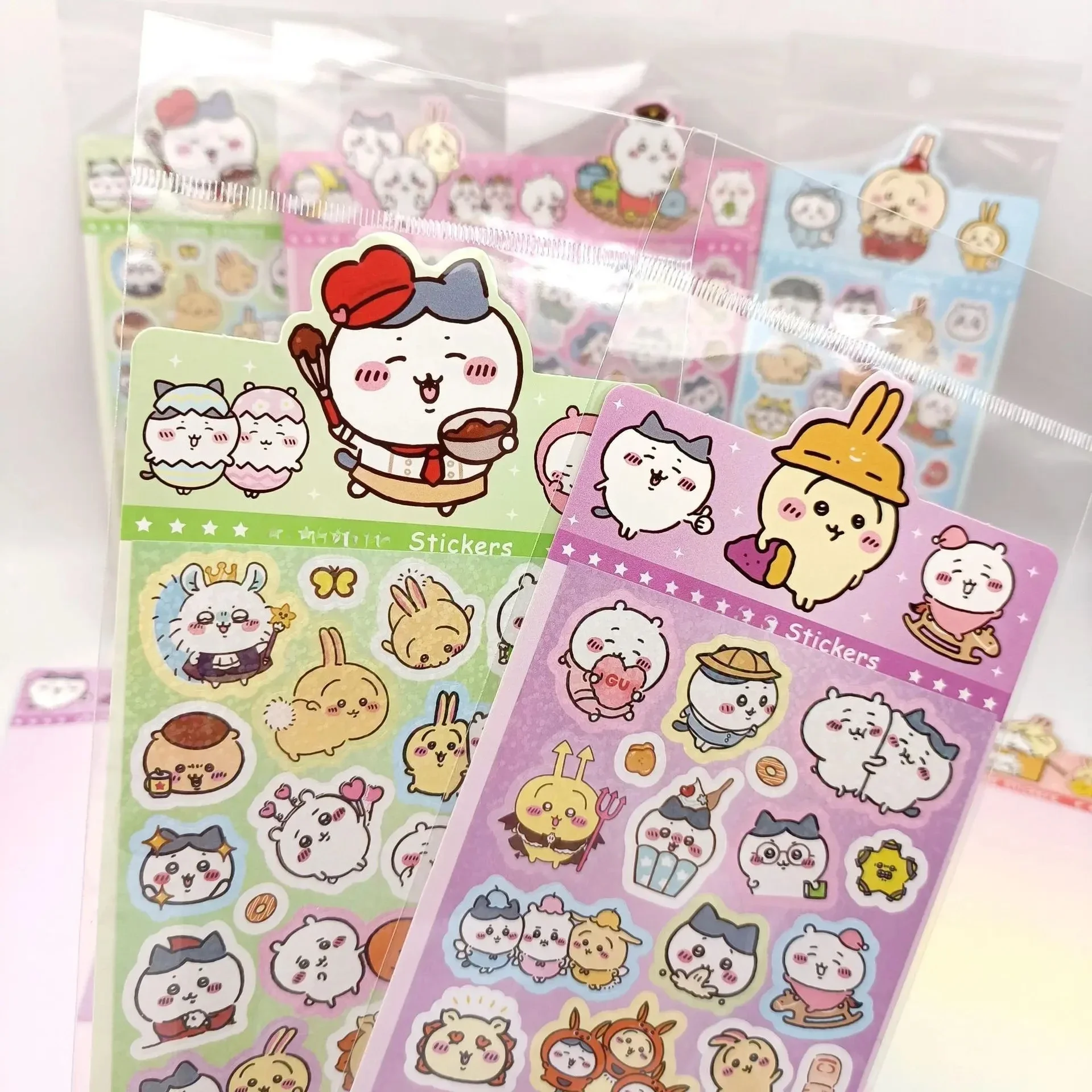 100pcs Kawaii Chiikawa Cartoon Stickers Decorative Desk Laptop Scrapbook Luggage Stationery Cute Graffiti Sticker for Kids Gift