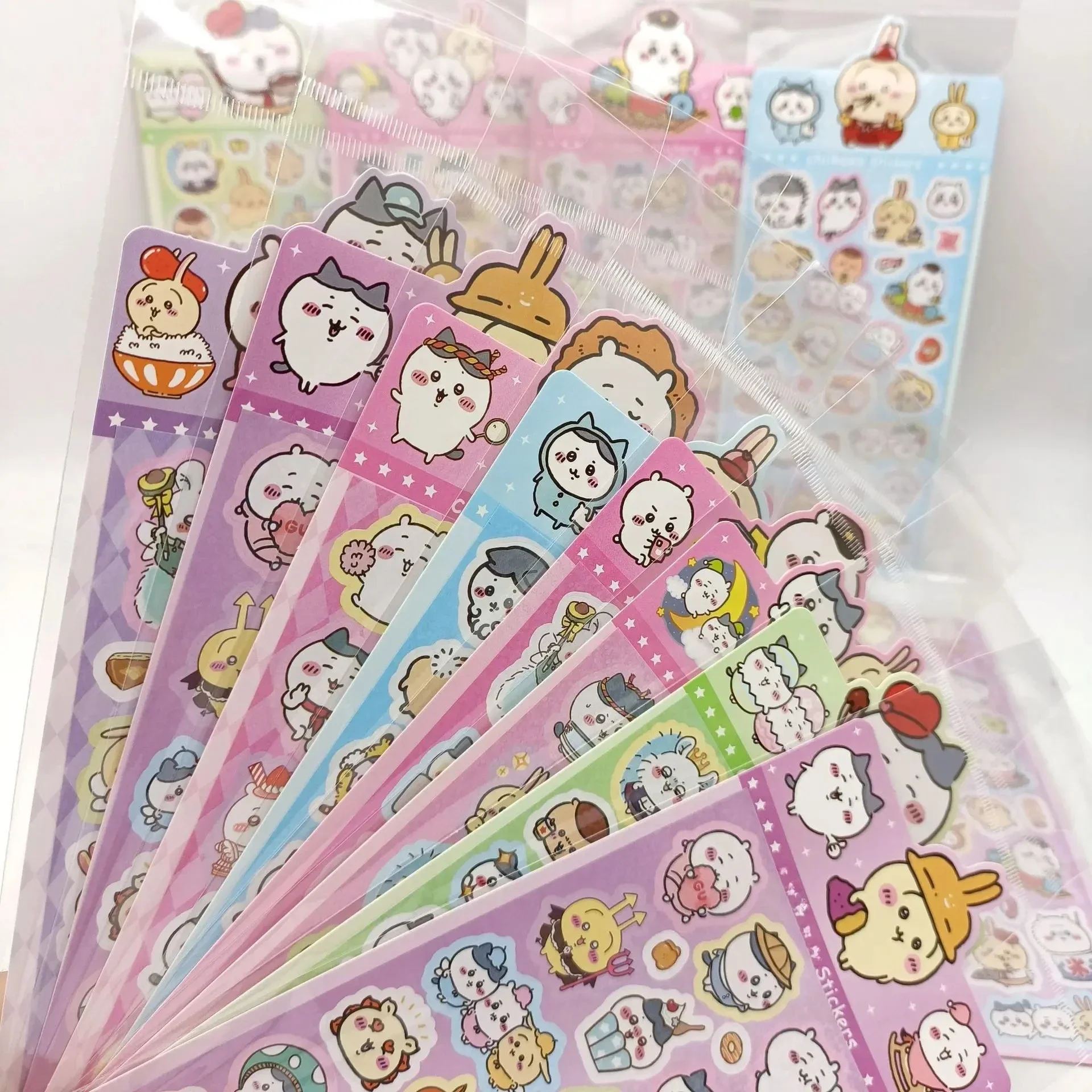 100pcs Kawaii Chiikawa Cartoon Stickers Decorative Desk Laptop Scrapbook Luggage Stationery Cute Graffiti Sticker for Kids Gift