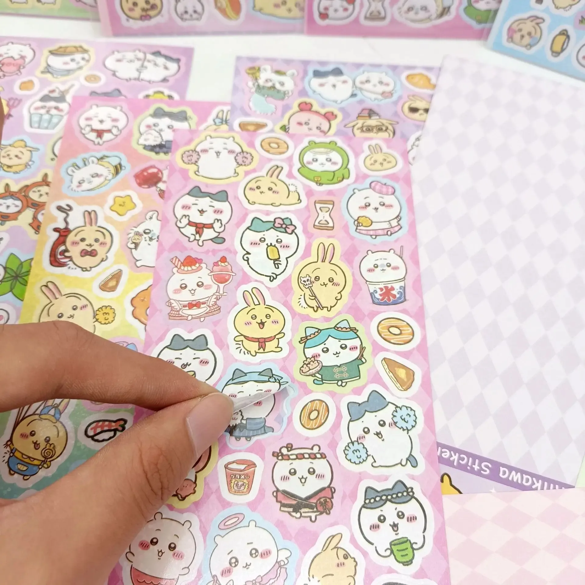 100pcs Kawaii Chiikawa Cartoon Stickers Decorative Desk Laptop Scrapbook Luggage Stationery Cute Graffiti Sticker for Kids Gift