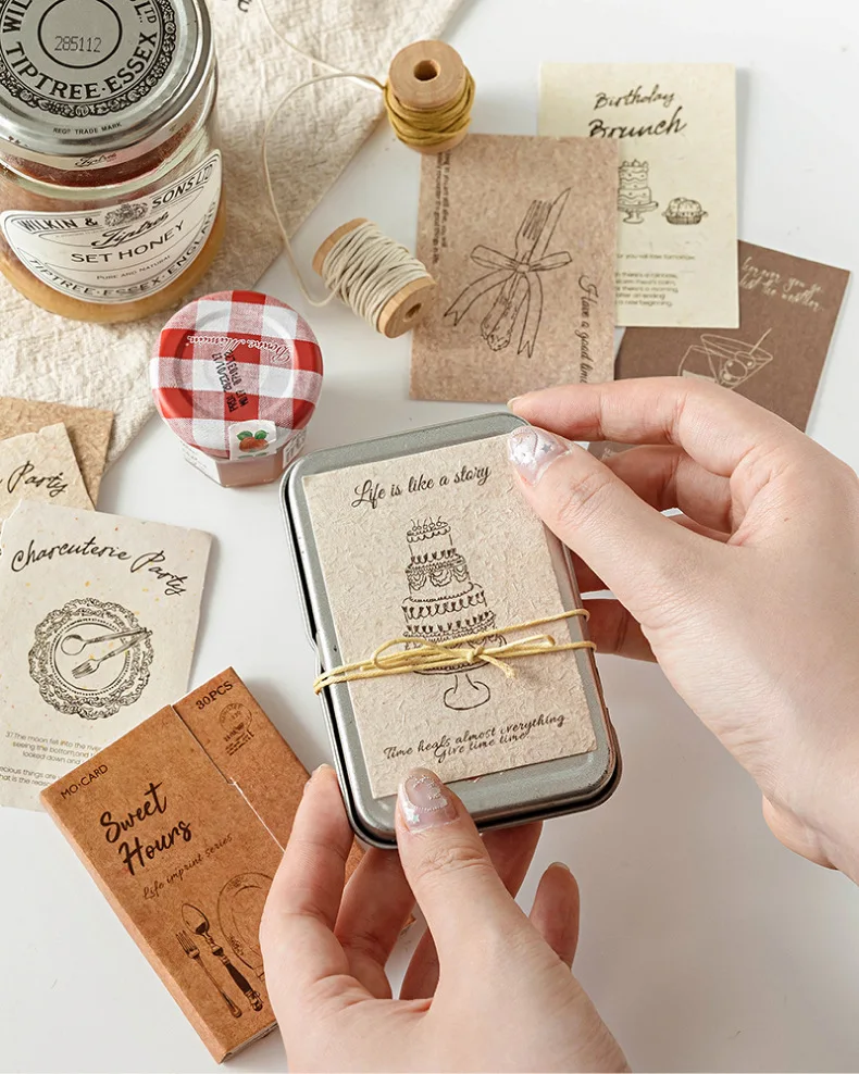 30pcs/1lot kawaii Stationery Sticker  stamp of life junk journal Decorative Scrapbooking DIY Craft Sticker