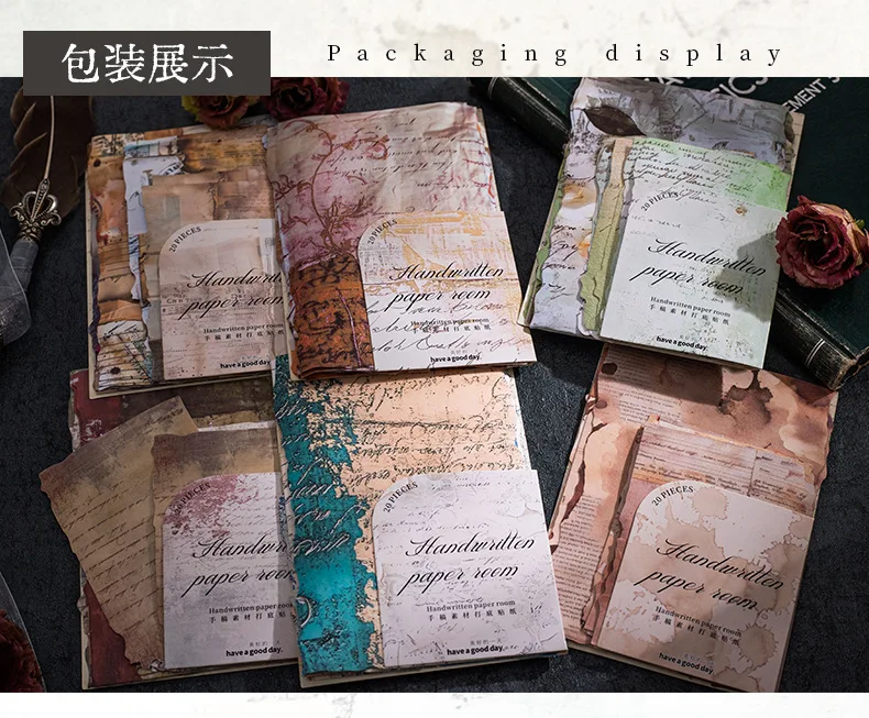 20pcs/1lot Kawaii Stationery Stickers handwriting Collection Diary Decorative Stickers Scrapbooking Craft Stickers