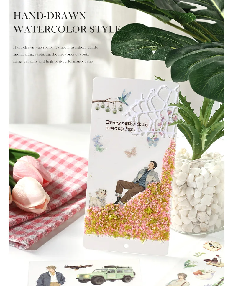 20pcs/1lot kawaii Stationery Sticker Youth Daily junk journal Decorative Scrapbooking DIY Craft Sticker