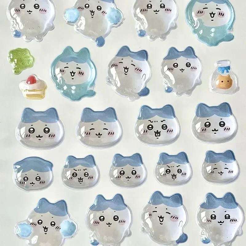 Jiyikawa 3D Cute Relief PVC Crystal Waterproof Stickers DIY Scrapbook Laptop Cute Bonbon Drop Seal Children Gift ボンボン ドロップシール