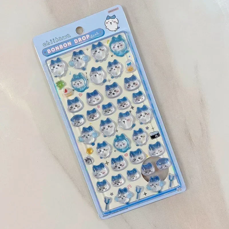 Jiyikawa 3D Cute Relief PVC Crystal Waterproof Stickers DIY Scrapbook Laptop Cute Bonbon Drop Seal Children Gift ボンボン ドロップシール