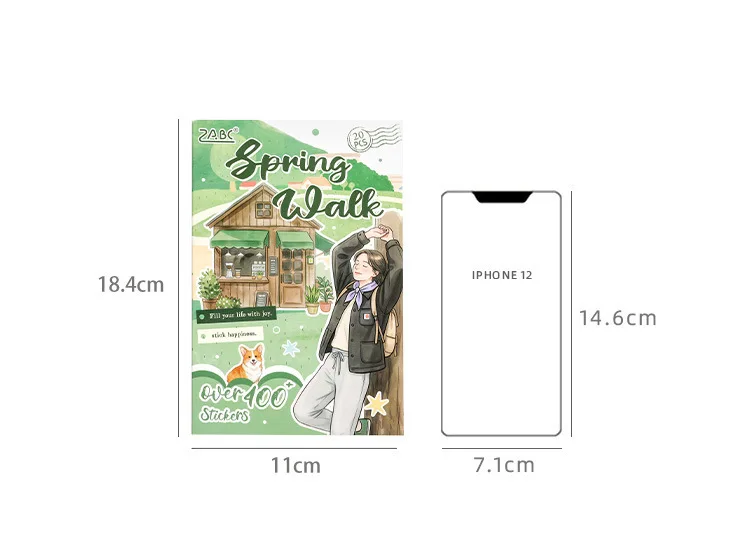 20pcs/lot Kawaii Stationery Stickers The beauty of the world Office DIY Junk Journal Paper Planner Decorative stickers